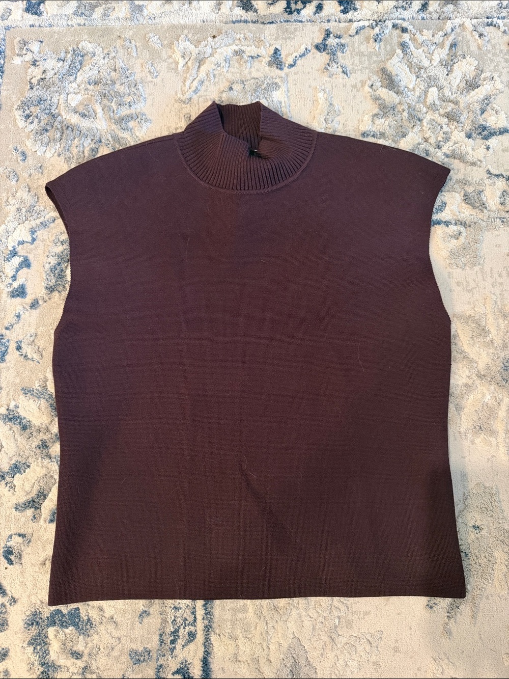 Express Women's Sleeveless Turtleneck Sweater - Deep Plum